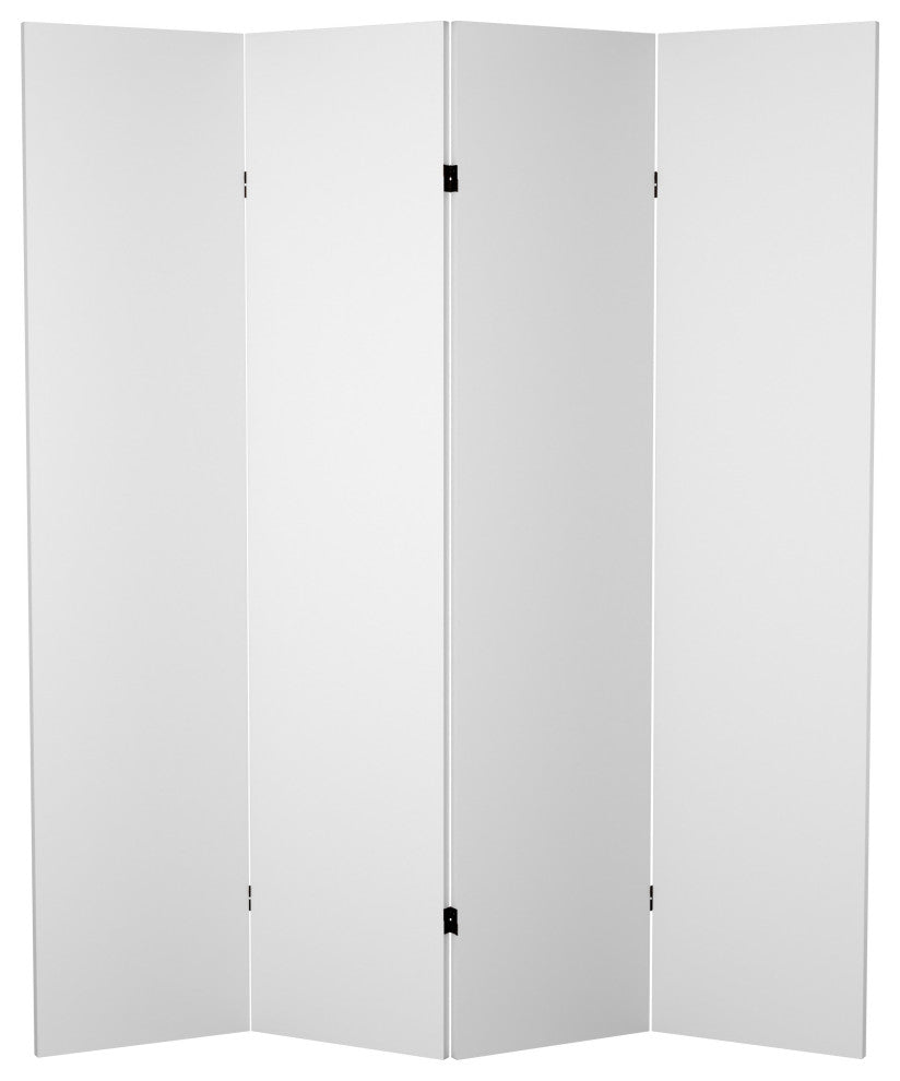 6' Tall Do It Yourself Canvas Room Divider, 4 Panel