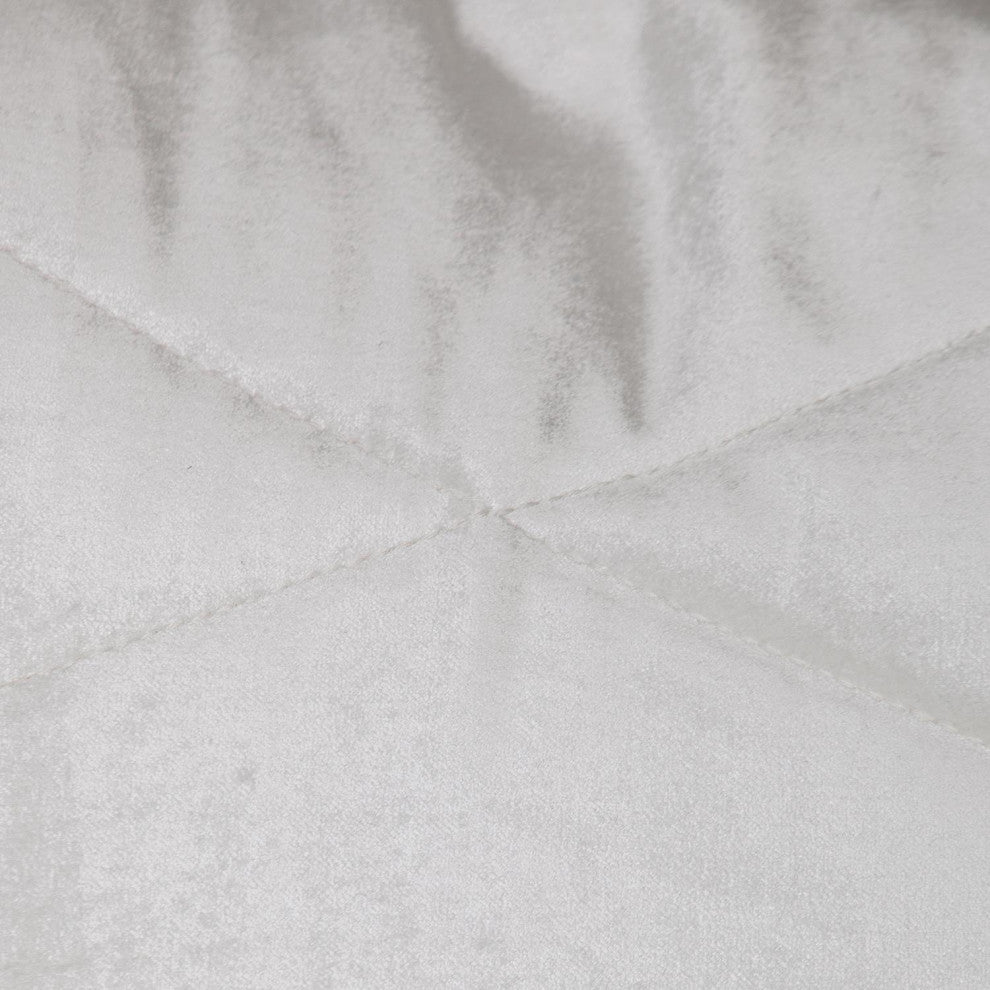 Parkland Collection Koko White Throw Pillow, Square