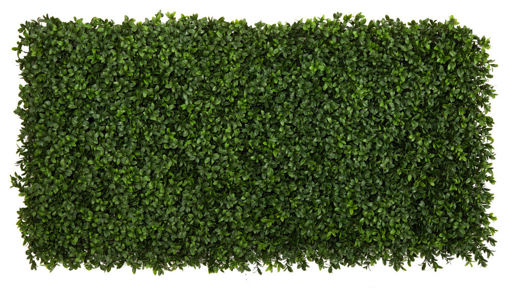 20" Boxwood Artificial Wall Mat, Indoor/Outdoor, Set of 2