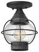 Hinkley Cape Cod 9" Extra Small Outdoor Convertible Light Fixture, Aged Zinc
