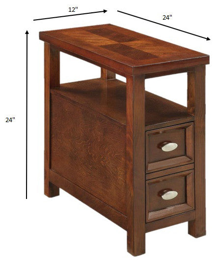 12" X 24" X 24" Cherry Side Table