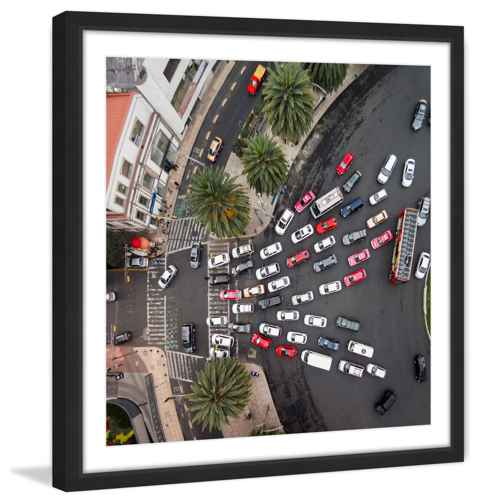"All One Way" Framed Painting Print by Karolis Janulis