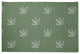 Feather Pattern Spring Chenille Rug, Muted Green, 2'x3'