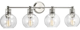 Hansford Collection 4-Light Bath and Vanity, Polished Nickel