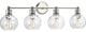 Hansford Collection 4-Light Bath and Vanity, Polished Nickel