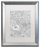 Hello Angel ''Paisley Floral'' Art, Silver Frame, White Mat, 20x16