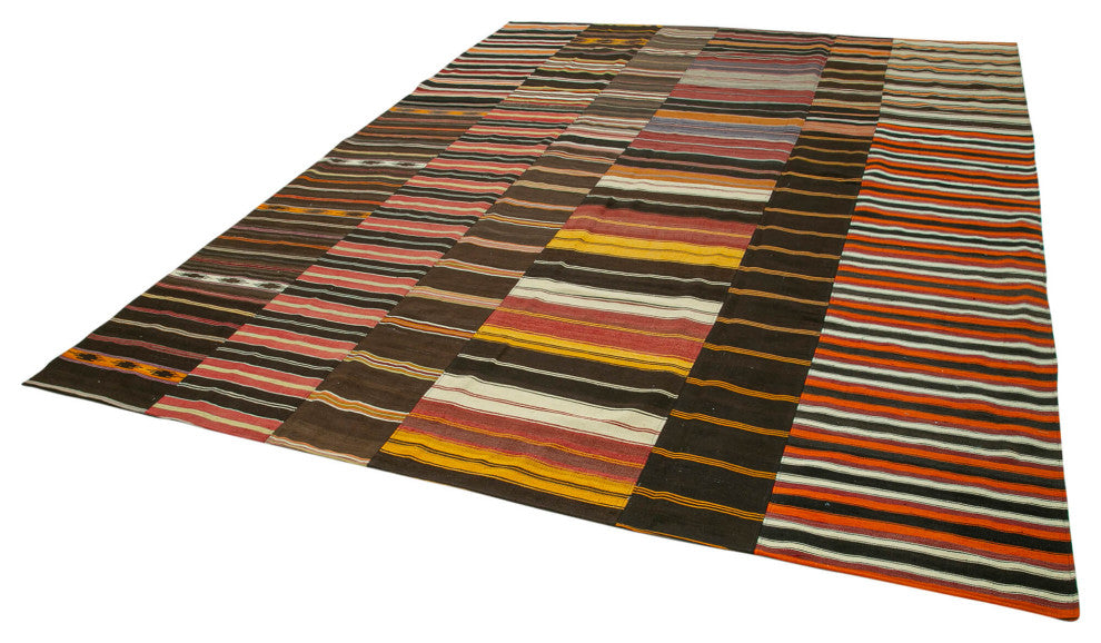 Rug N Carpet - Handmade Anatolian 10' 3'' x 13' 5'' Unique Patchwork Kilim Rug