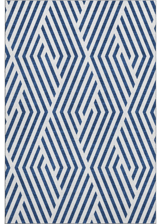 Premium Machine Washable Mayfield AMF550 Navy 3' x 5' Rug