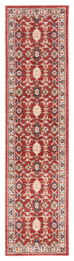 Safavieh Charleston Collection CHL412 Rug, Red/Ivory, 2'x8'