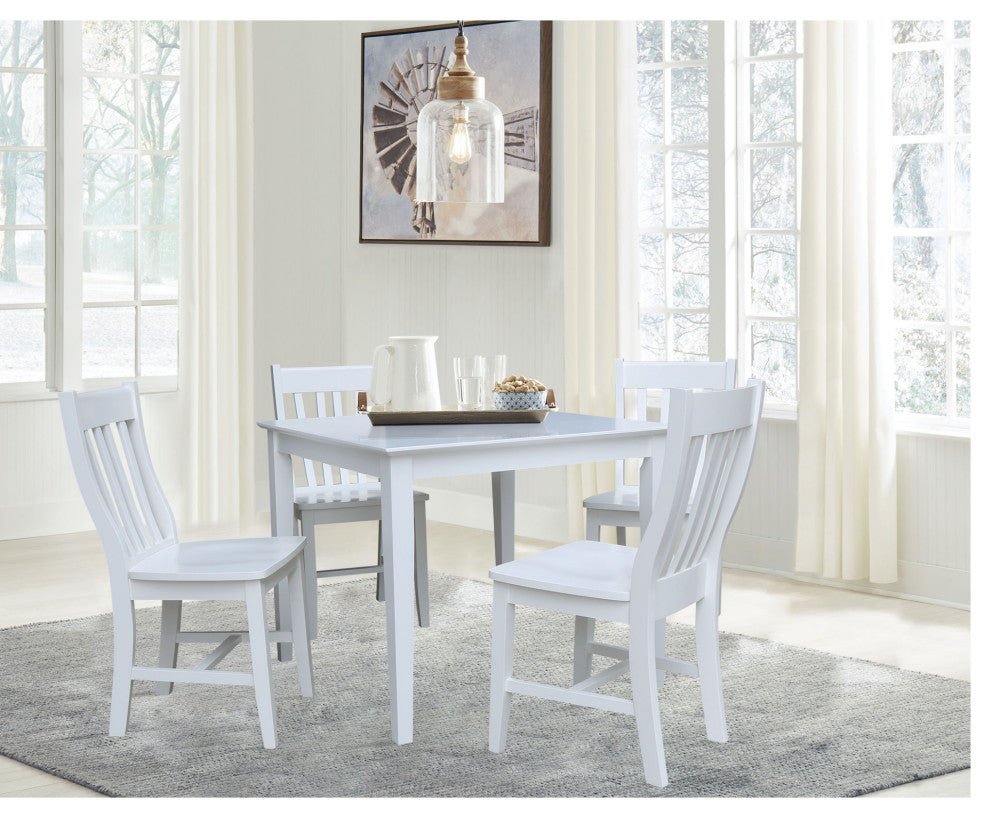 36" x 36" Dining Table with 4 Chairs - 5 Piece Set