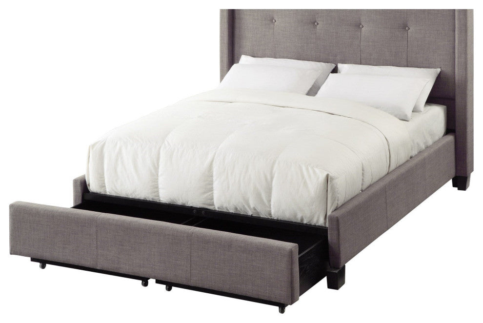 Modus Geneva E King Madeleine Storage Bed, Dolphin