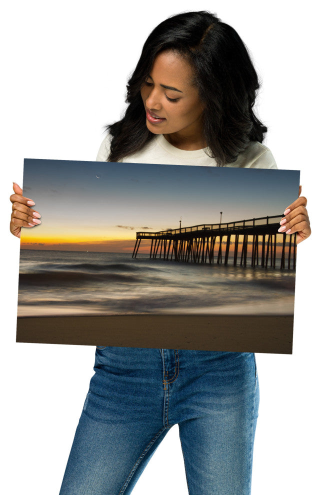 Motion of the Ocean Landscape Photo, Beach Unframed Wall Art Print, 12" X 18"