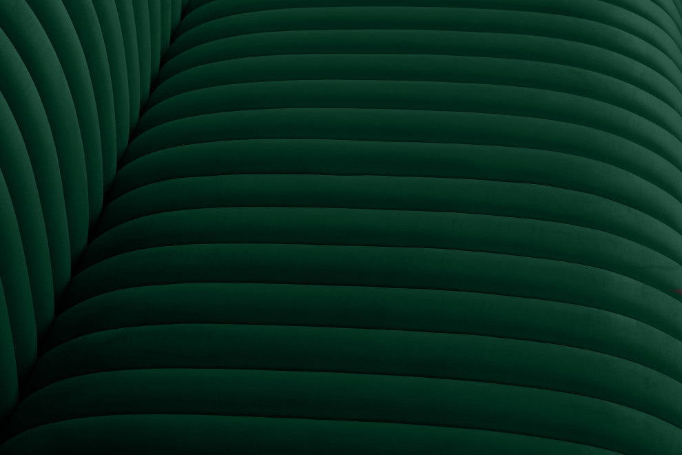 Ravish Velvet Upholstered Chair, Green, Sofa
