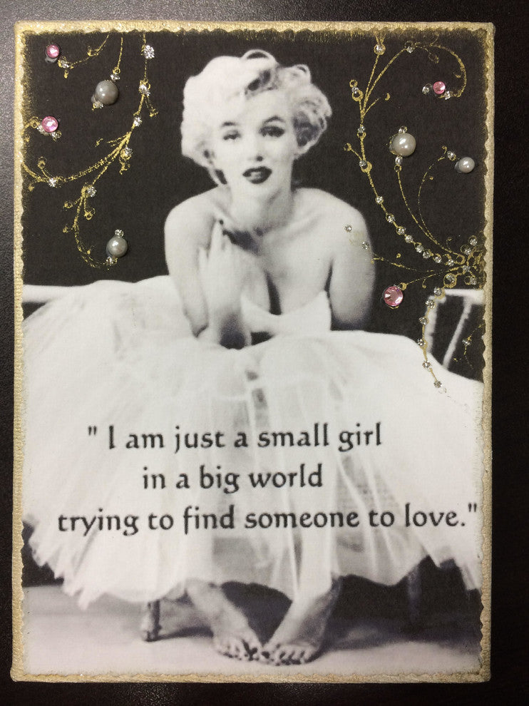 Paisley Mini Canvas, I Am Just A Small Girl In A Big World