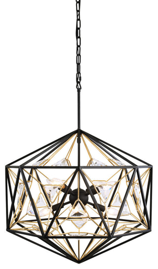 Marcia 8-Lt Orb Pendant - MB/FG