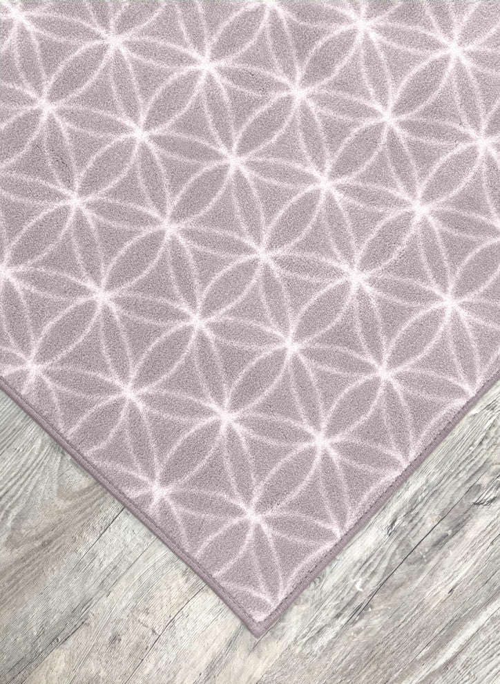 EYELET Soft Tactesse Nylon Area Rug with Anti-Stain Protection, Orchid, Xxl: 12'x18'