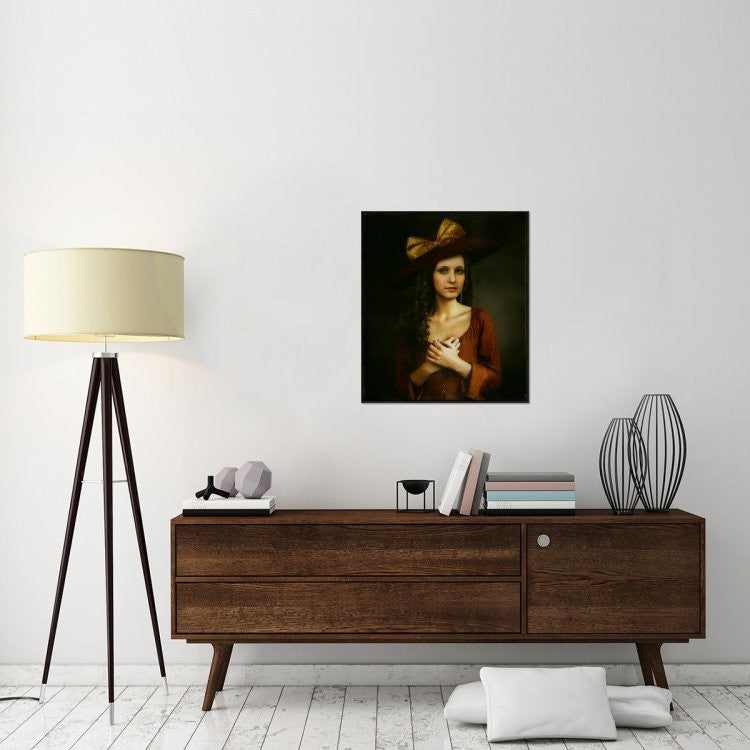 "Untitled" Framed Canvas Giclee by Svetlana Melik-Nubarova, 27x31"
