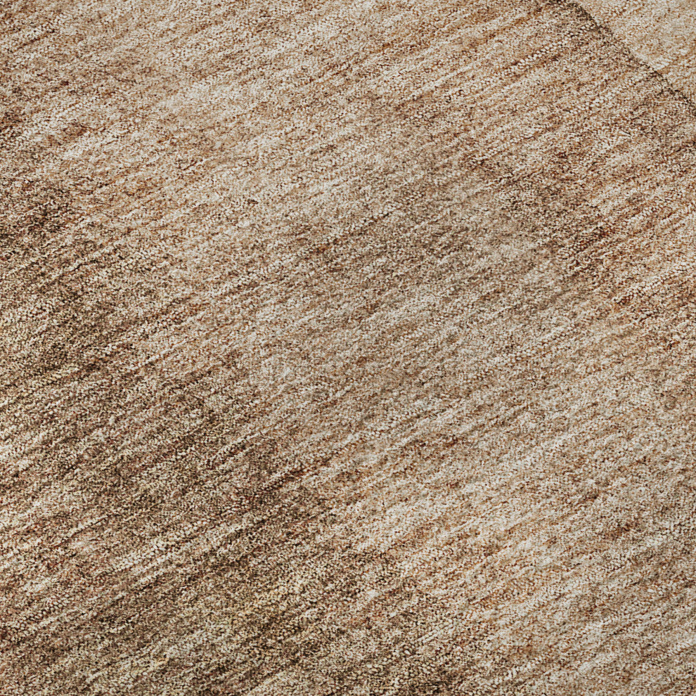 Premium Machine Washable Mayfield AMF690 Brown 8' x 8' Round Rug