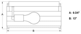 Ravenswood 13" 3 Light Flush Mount Matte Black and Burnished Maple