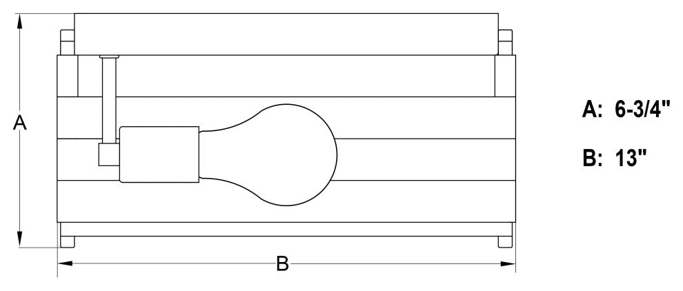 Ravenswood 13" 3 Light Flush Mount Matte Black and Burnished Maple