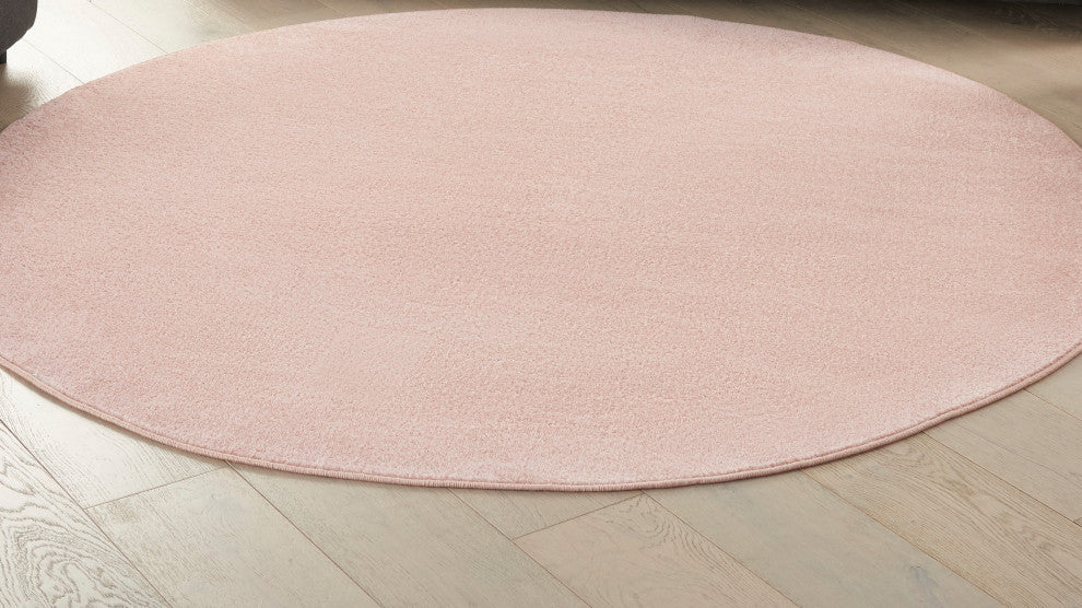 Nourison Essentials 6' x Round Pink Outdoor Area Rug