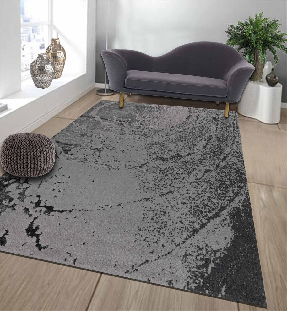 Grey New Zealand Wool Area Rug