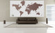 Studio Map Mural, Chocolate Gradient, Peel and Stick, 3 Panels, 124"x60"