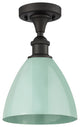 Innovations 516-1C-OB-MBD-75-SF 1 Light Semi-Flush Mount, Oil Rubbed Bronze