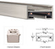 WAC Lighting J Track I Connector in Brushed Nickel