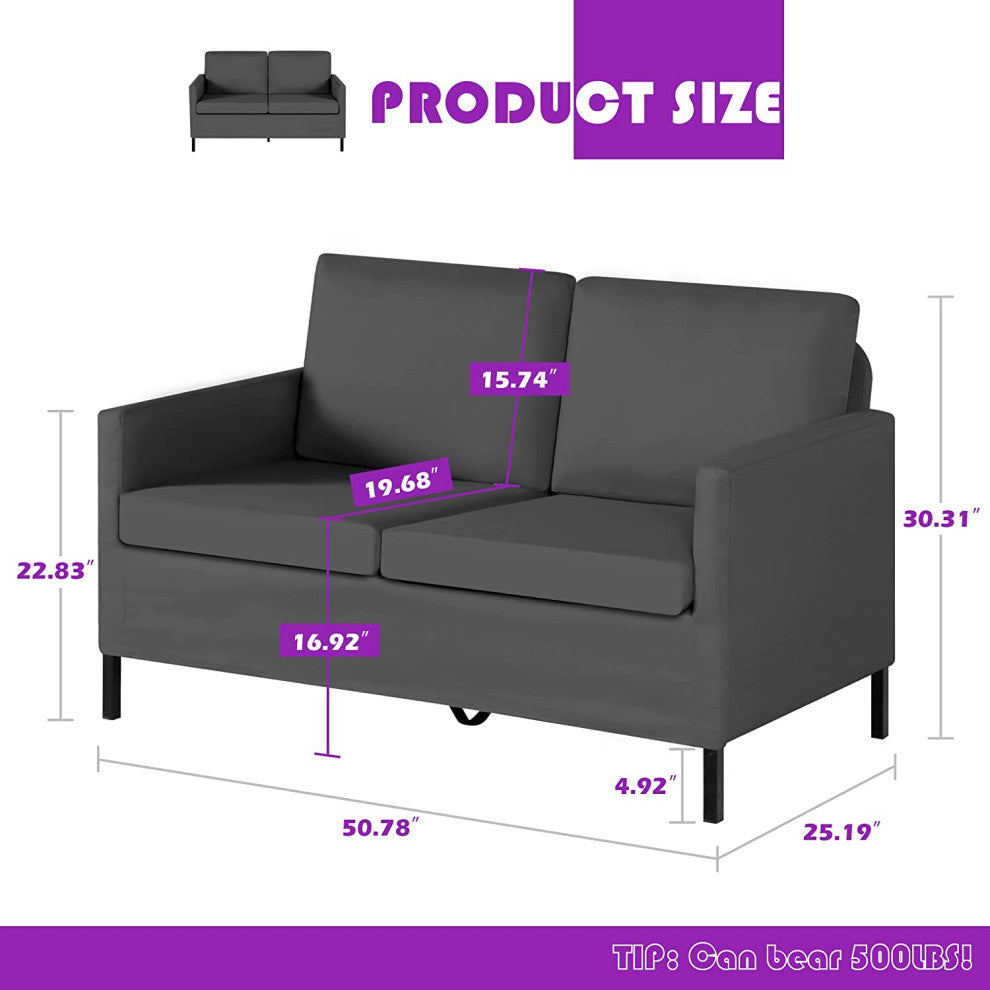 Modern Loveseat Sofa Couch for Living Room