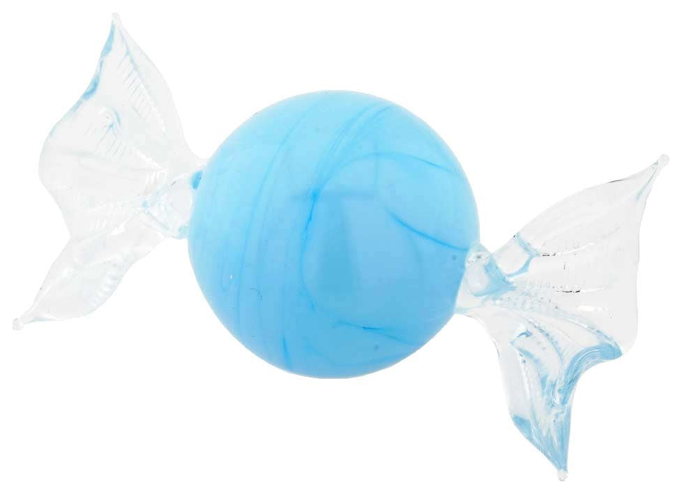GlassOfVenice Murano Glass Round Candy - Sky Blue