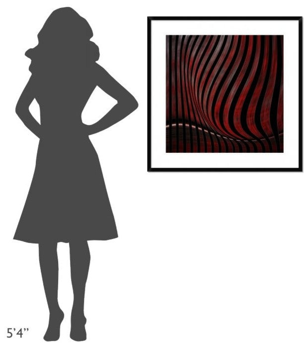 "Optic Illusion" Framed Digital Print by Gilbert Claes, 32"x32"