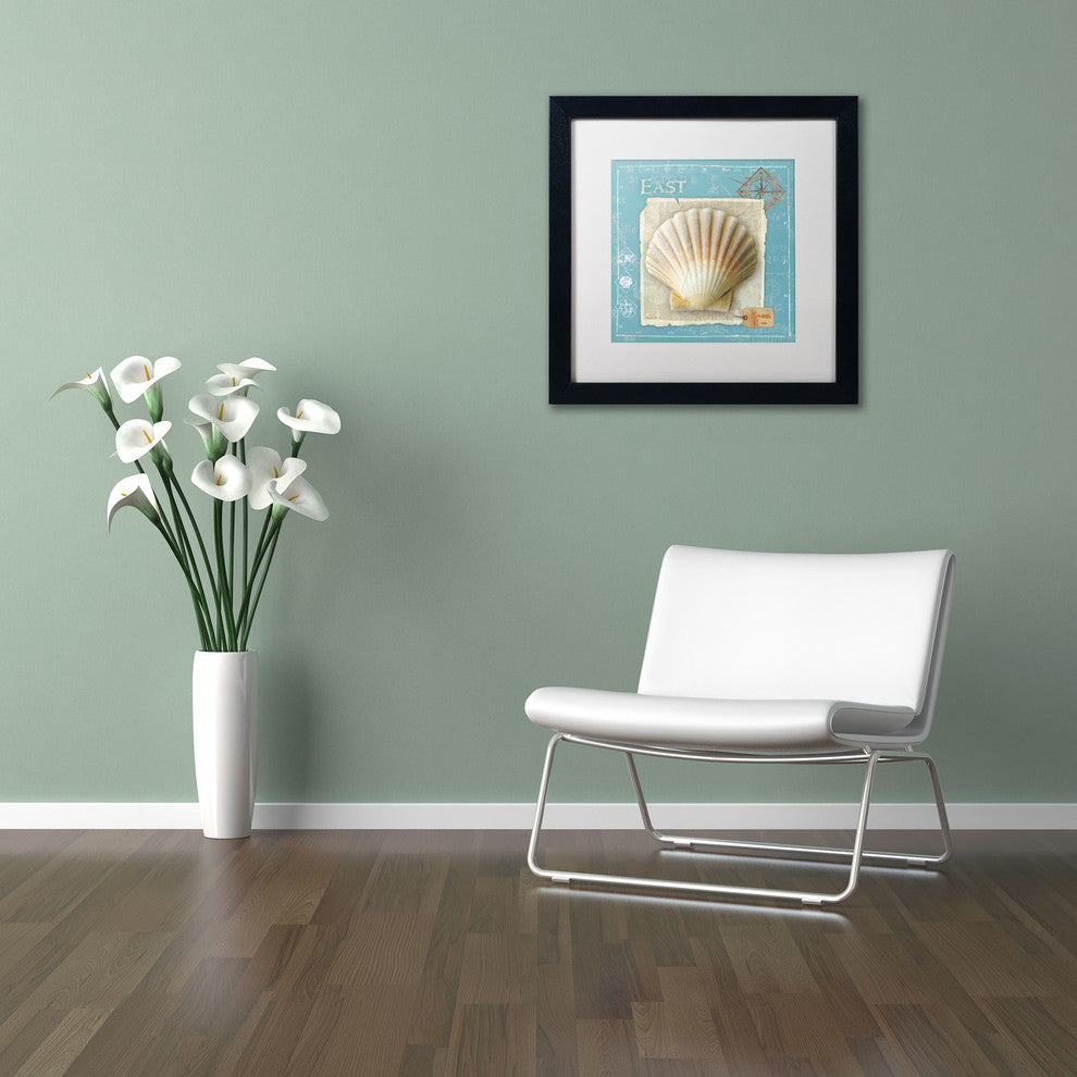 'Points East' Matted Framed Canvas Art by Belinda Aldrich
