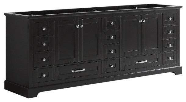 Dukes 84" Espresso Vanity Cabinet Only