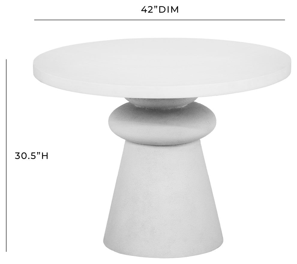 Lupita White 42" Dinette Table
