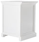 Classic White Nightstand With Shelves
