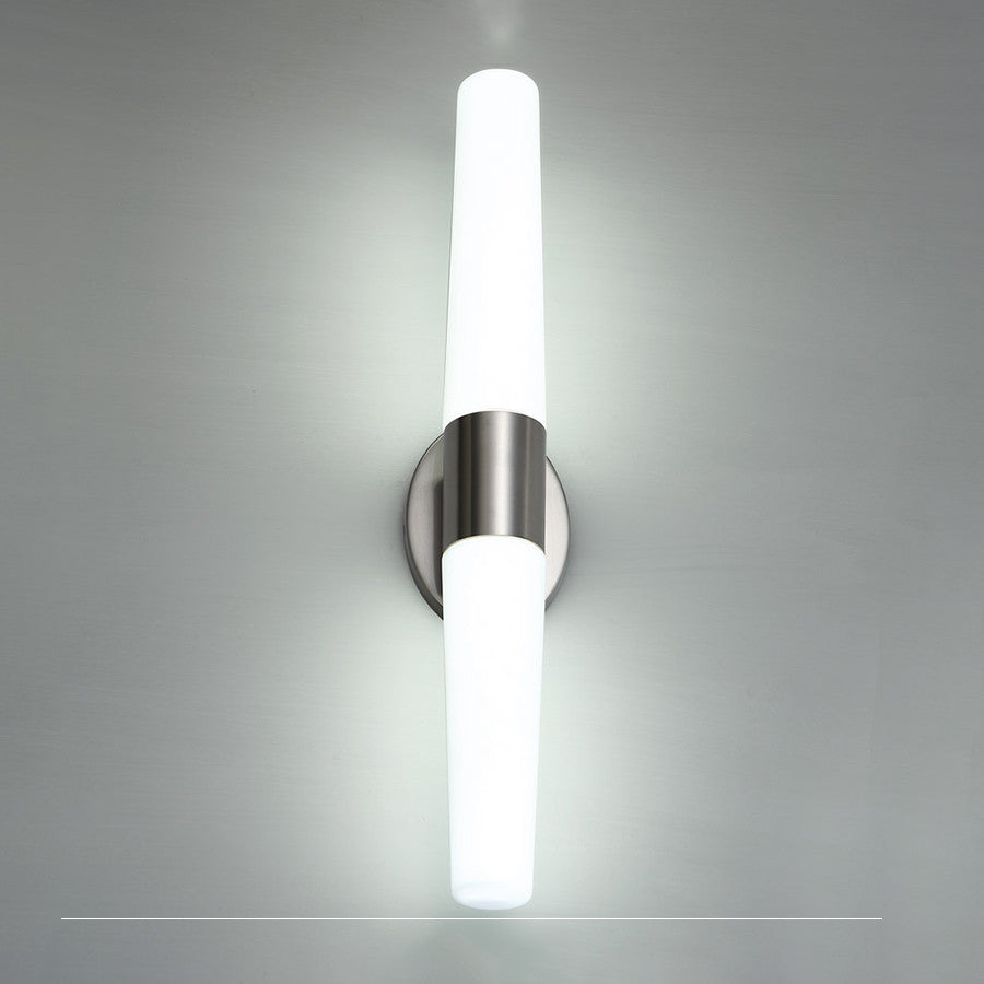 Tusk 26" LED Bathroom Vanity and Wall-Light 3000K, Brushed Nickel