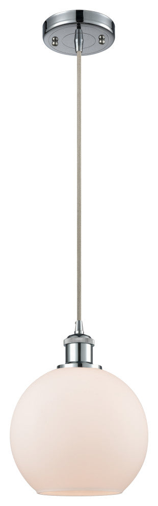 Innovations Lighting 516-1P-PC-G121-8-LED Athens 1 Light 8" Mini Pendant