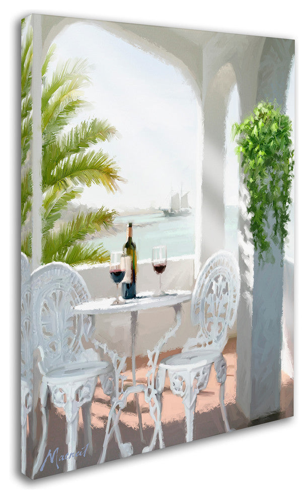 The Macneil Studio 'Ocean Balcony' Canvas Art, 32"x24"