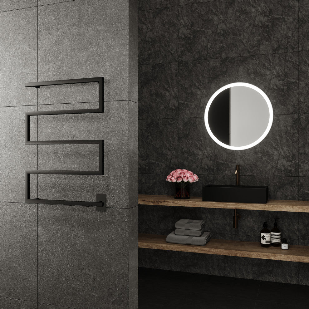 Metis Towel Warmer, Black