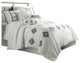 Nessie 7-Piece Comforter Set, White, Queen