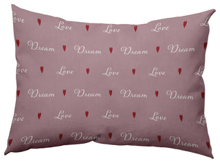 Love Dream Decorative Throw Pillow, Romantic Purple, 14"x20"