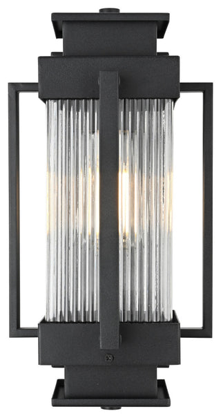 Home Living 7" Outdoor Wall Sconce, Black