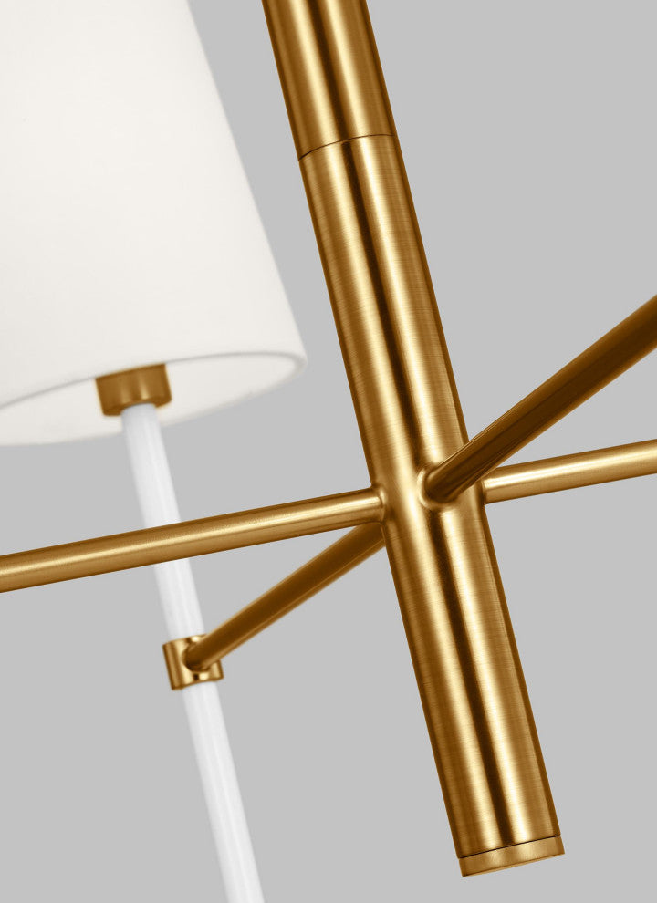 Monroe Small Chandelier, Burnished Brass