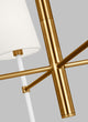 Monroe Small Chandelier, Burnished Brass