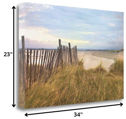 34" Beyond the White Sandy Beaches Giclee Wrap Canvas Wall Art