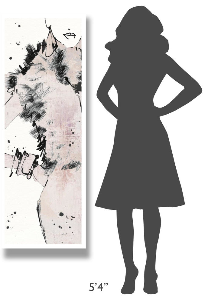"Fashion Strokes VIII Pastel" Digital Paper Print by Anne Tavoletti, 20"x56"