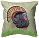 Betsy Drake Wild Turkey Large Indoor/Outdoor Pillow 18x18