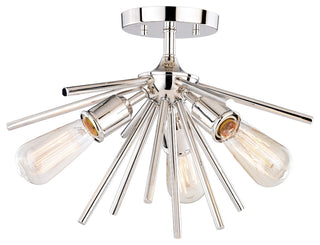 Estelle 17" Semi-Flush Mount Polished Nickel