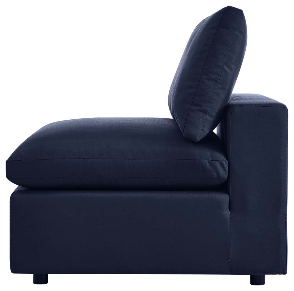 Modular Lounge Sectional Deep Sofa Set, Blue Navy, Modern, Outdoor Hospitality